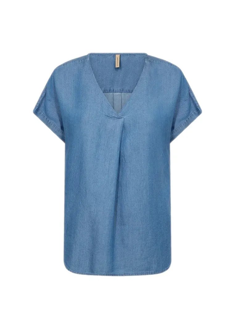 Soyaconcept T-Shirts Medium Blue
