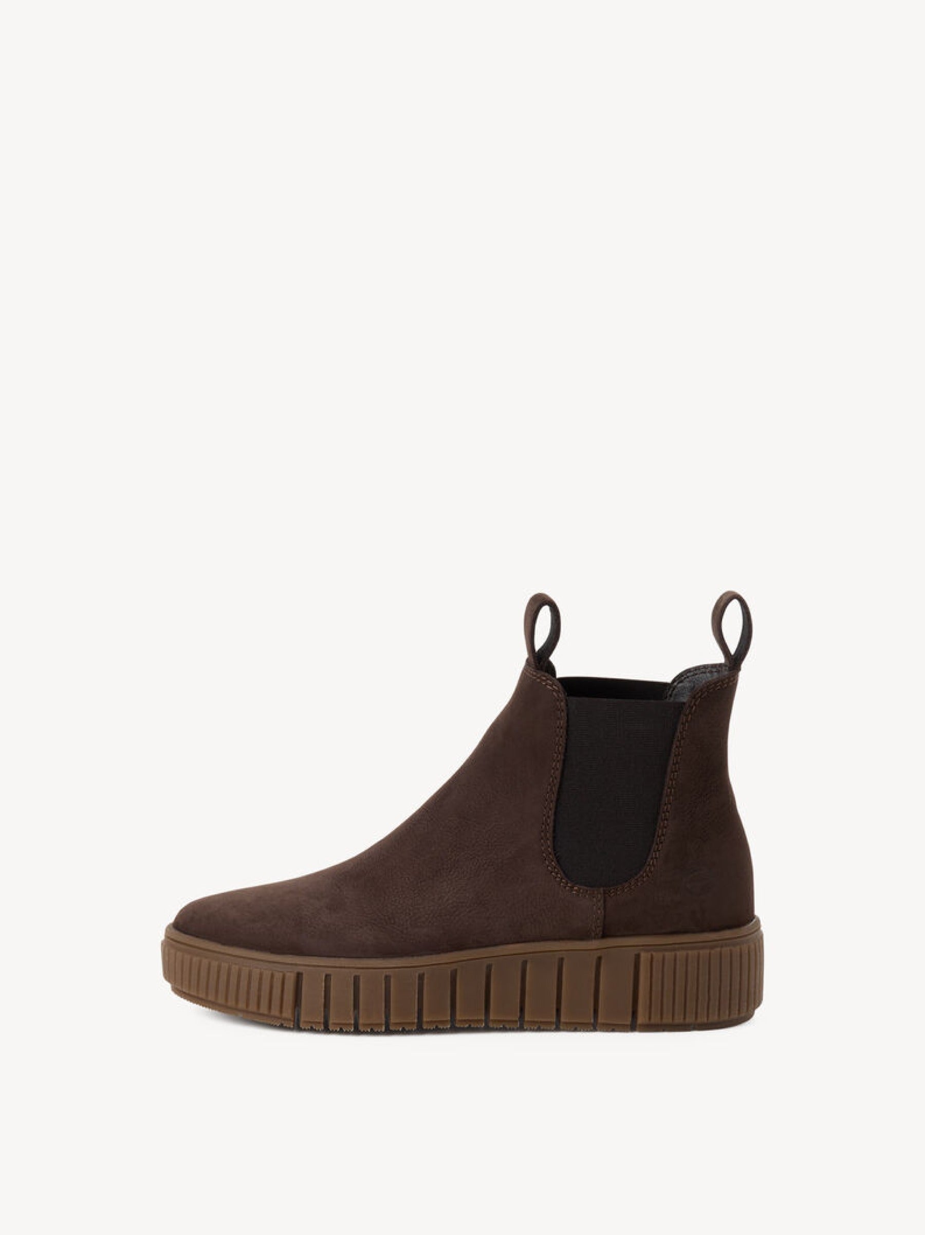 Boots aus Veloursleder
