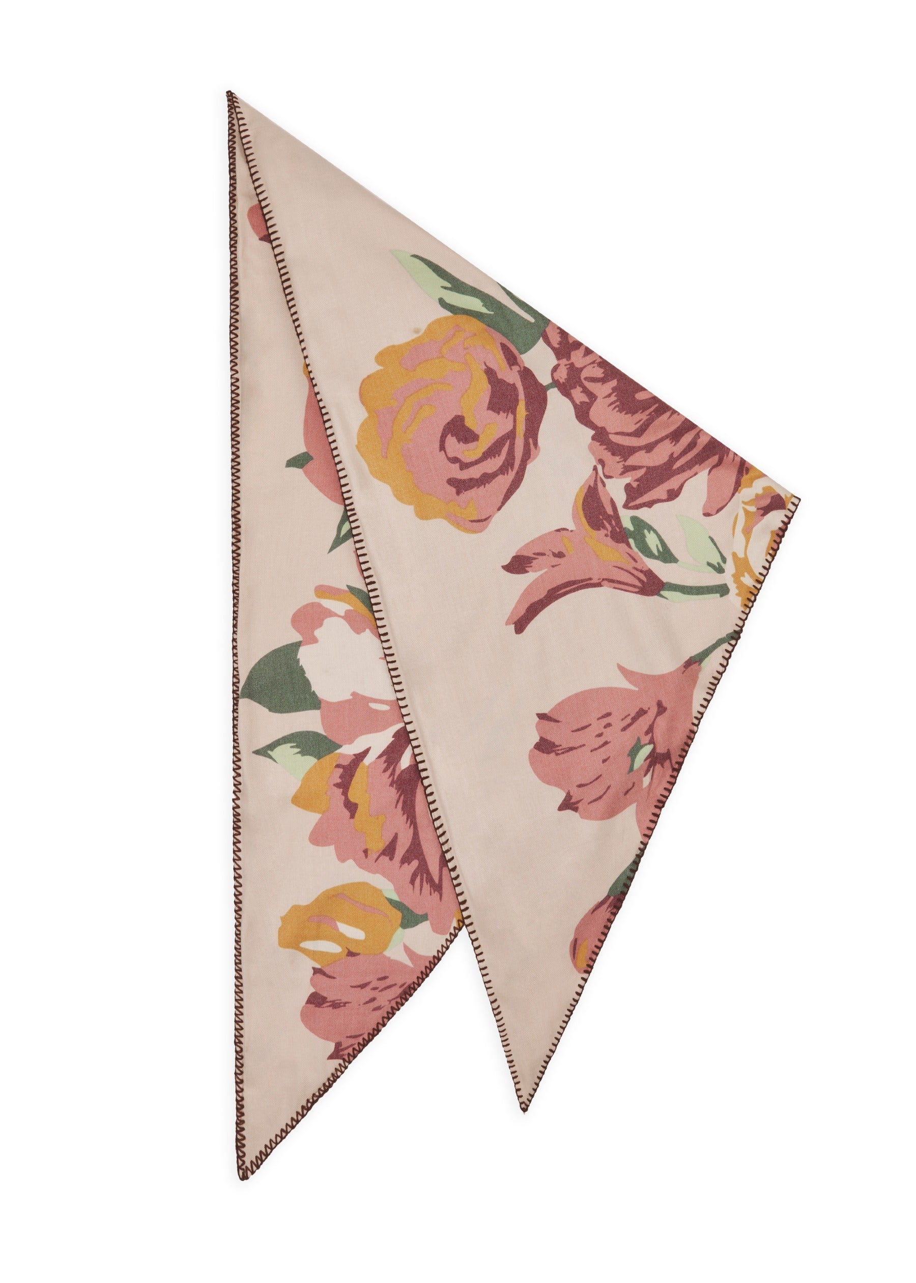 Dreieckstuch mit Blumen-Muster