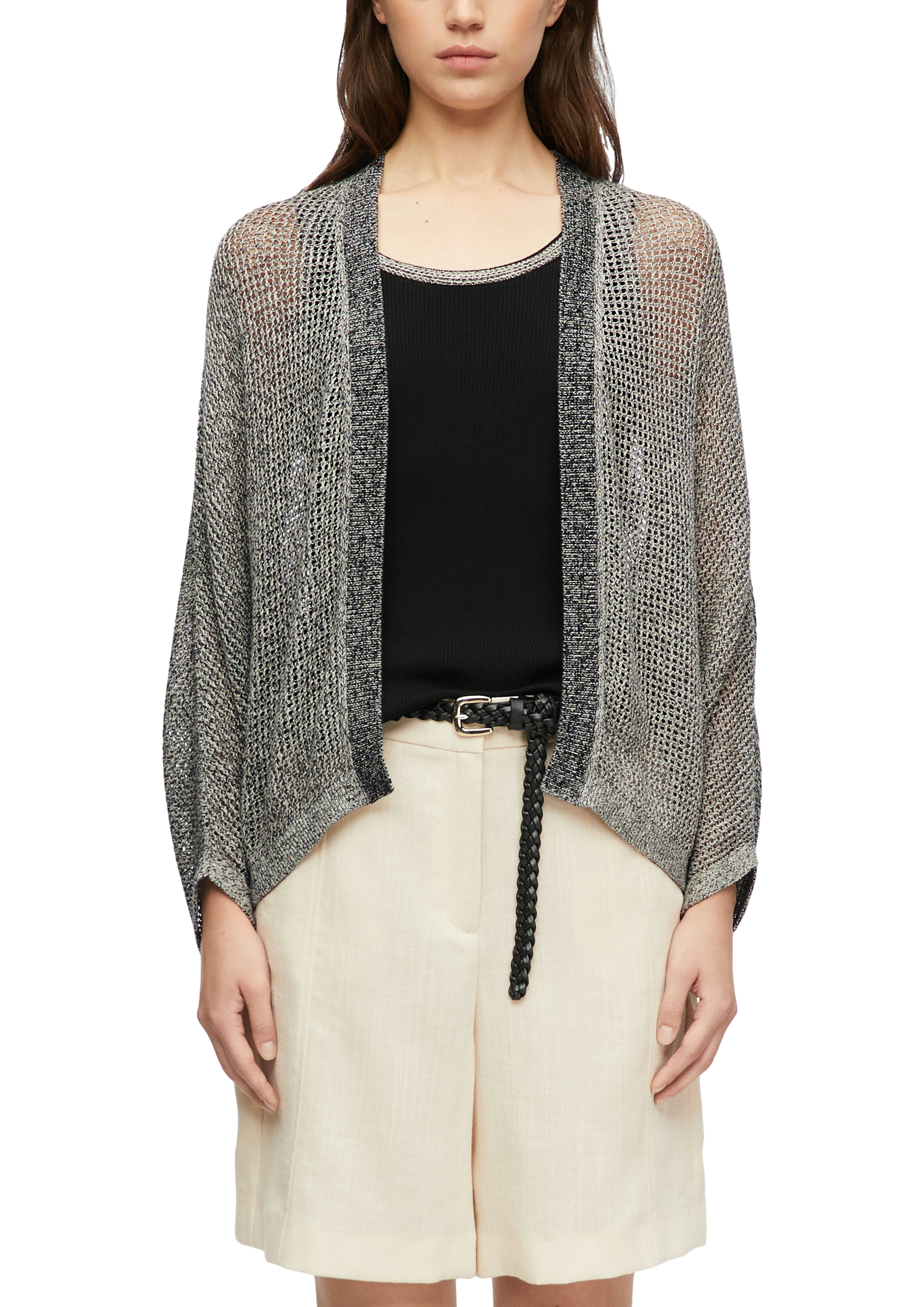 Cardigan aus Ajourstrick