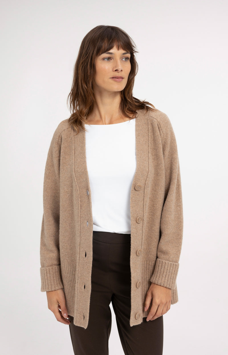Oversize-Rippstrickcardigan