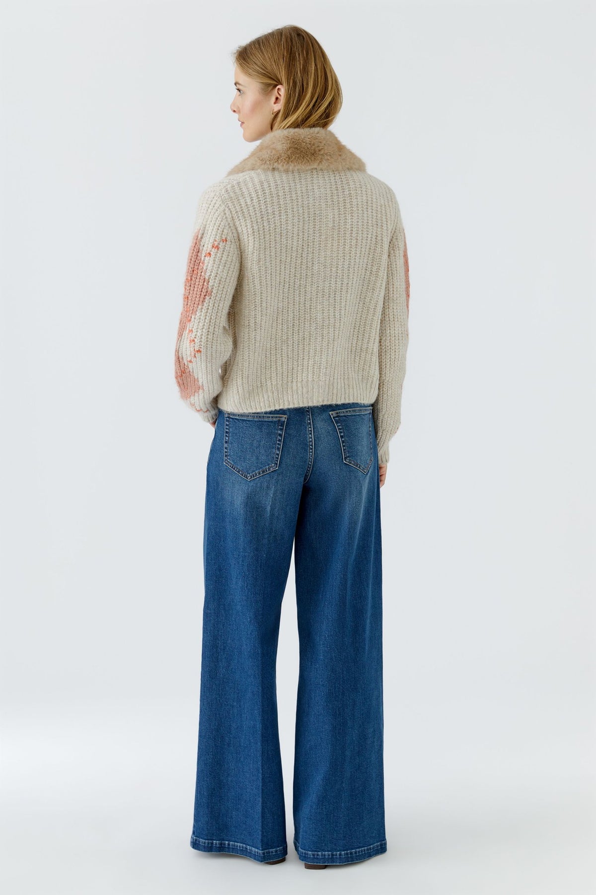 Strickjacke mit Argyle-Muster