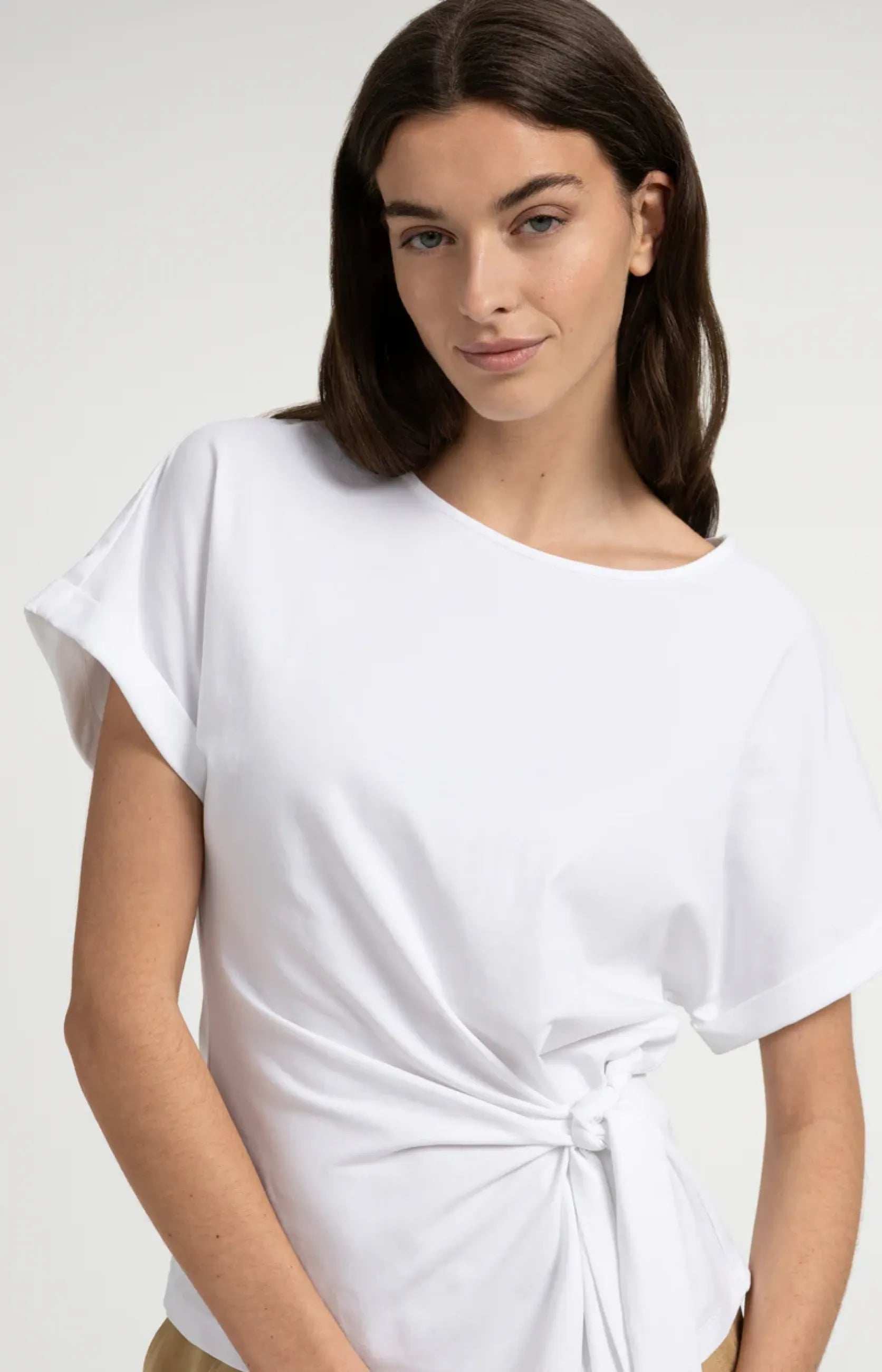 T-Shirt mit Knotendetail