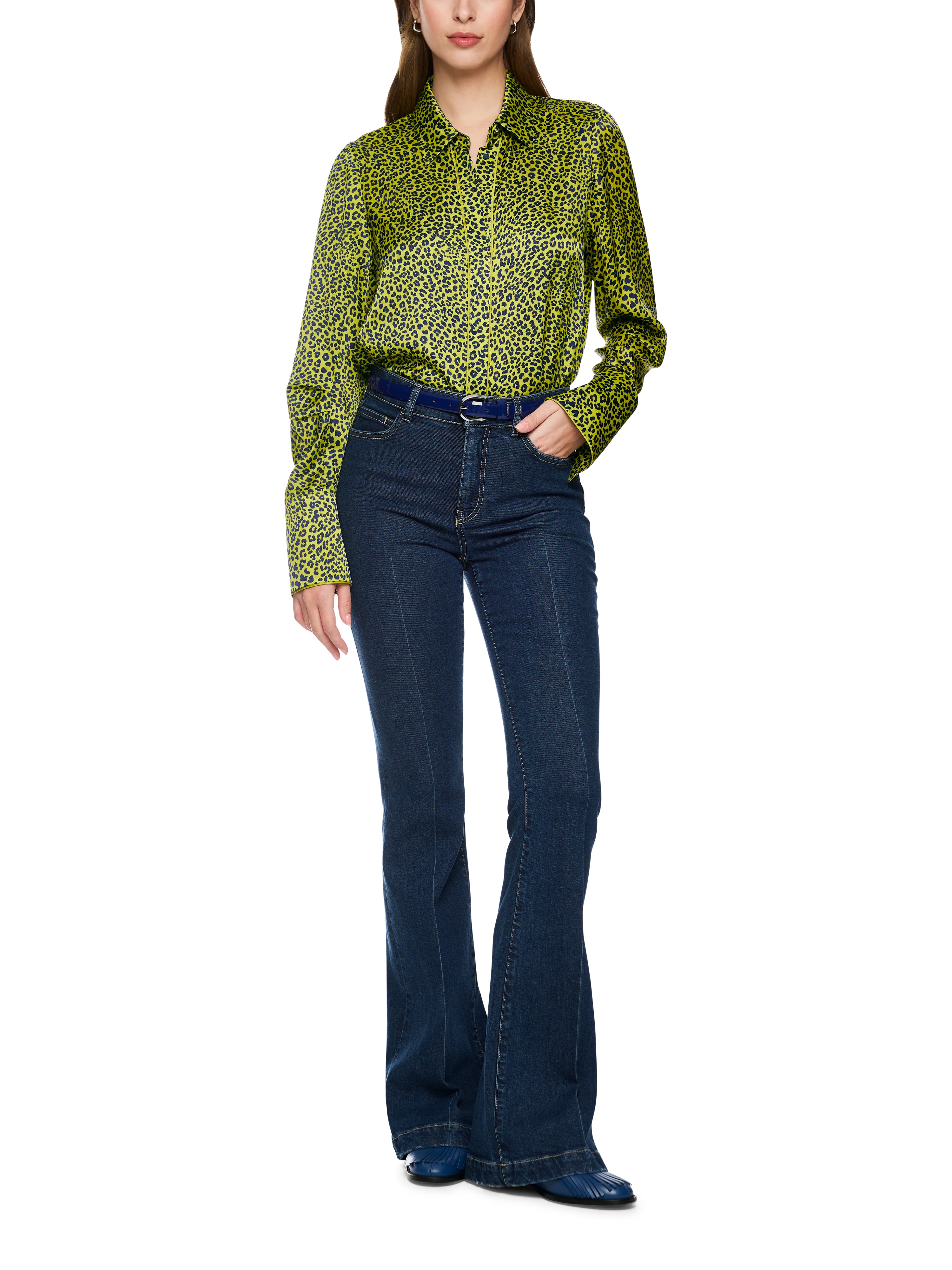 Bluse mit Animal Print