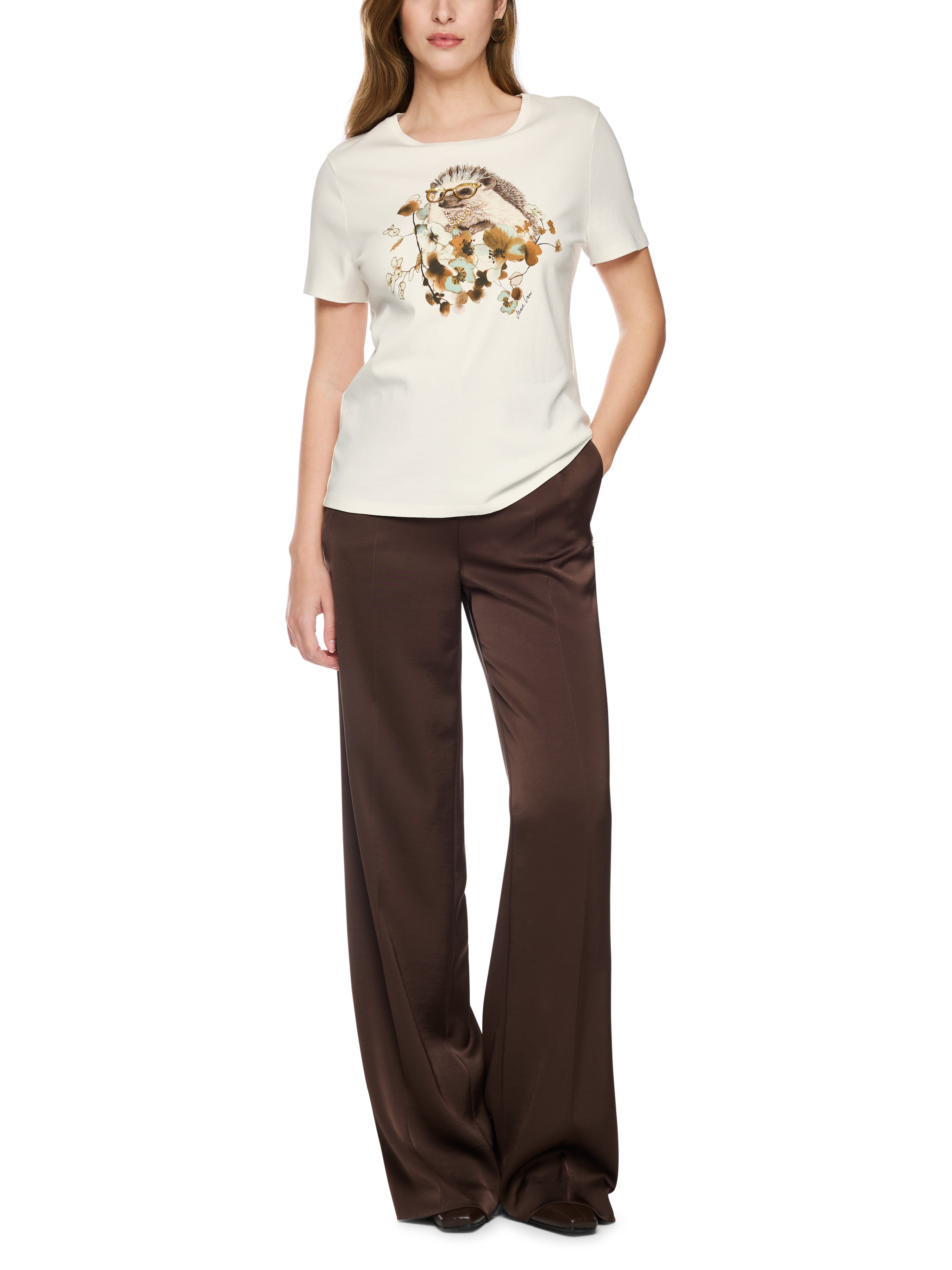 Igel-T-Shirt mit Schmucksteinchen