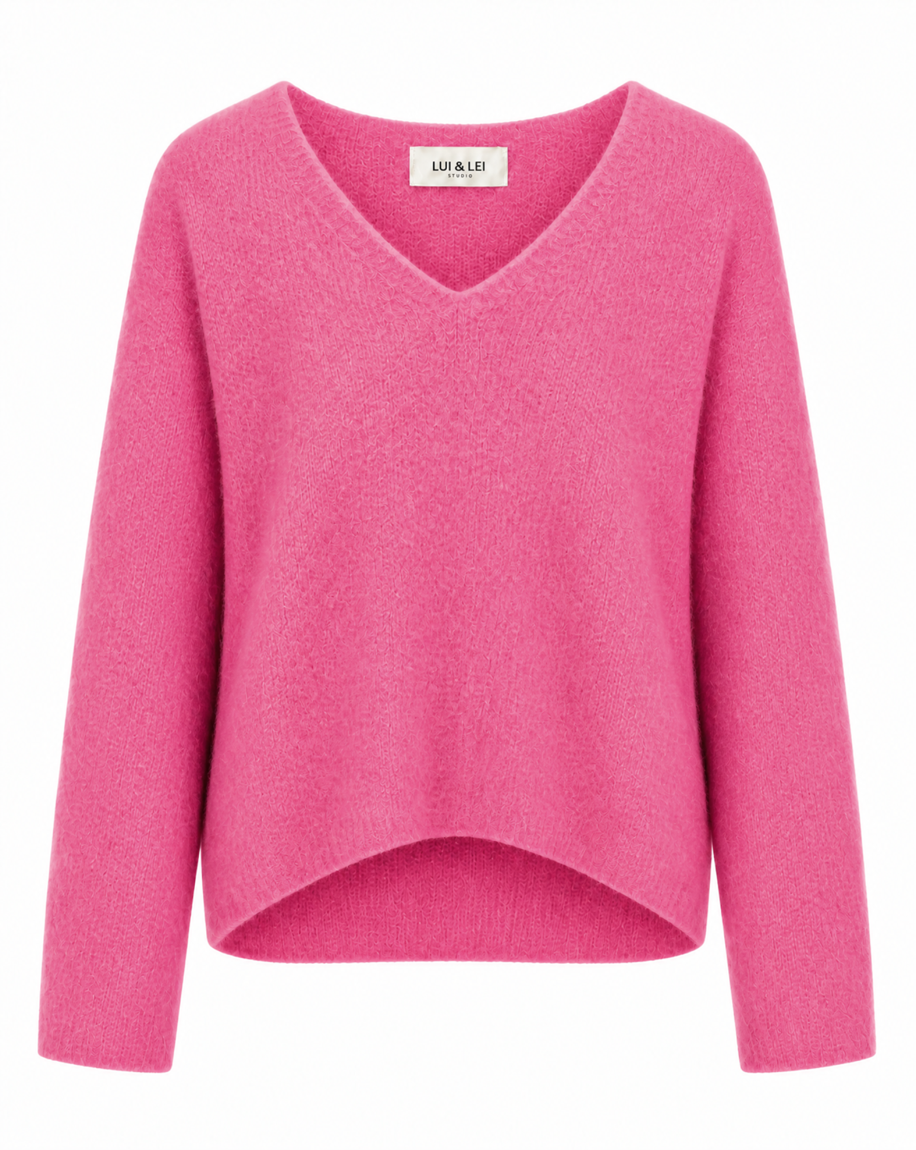 Strickpullover mit V-Ausschnitt