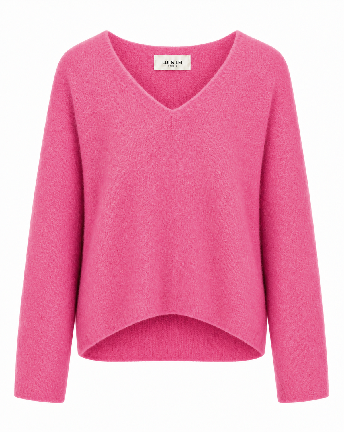Strickpullover mit V-Ausschnitt
