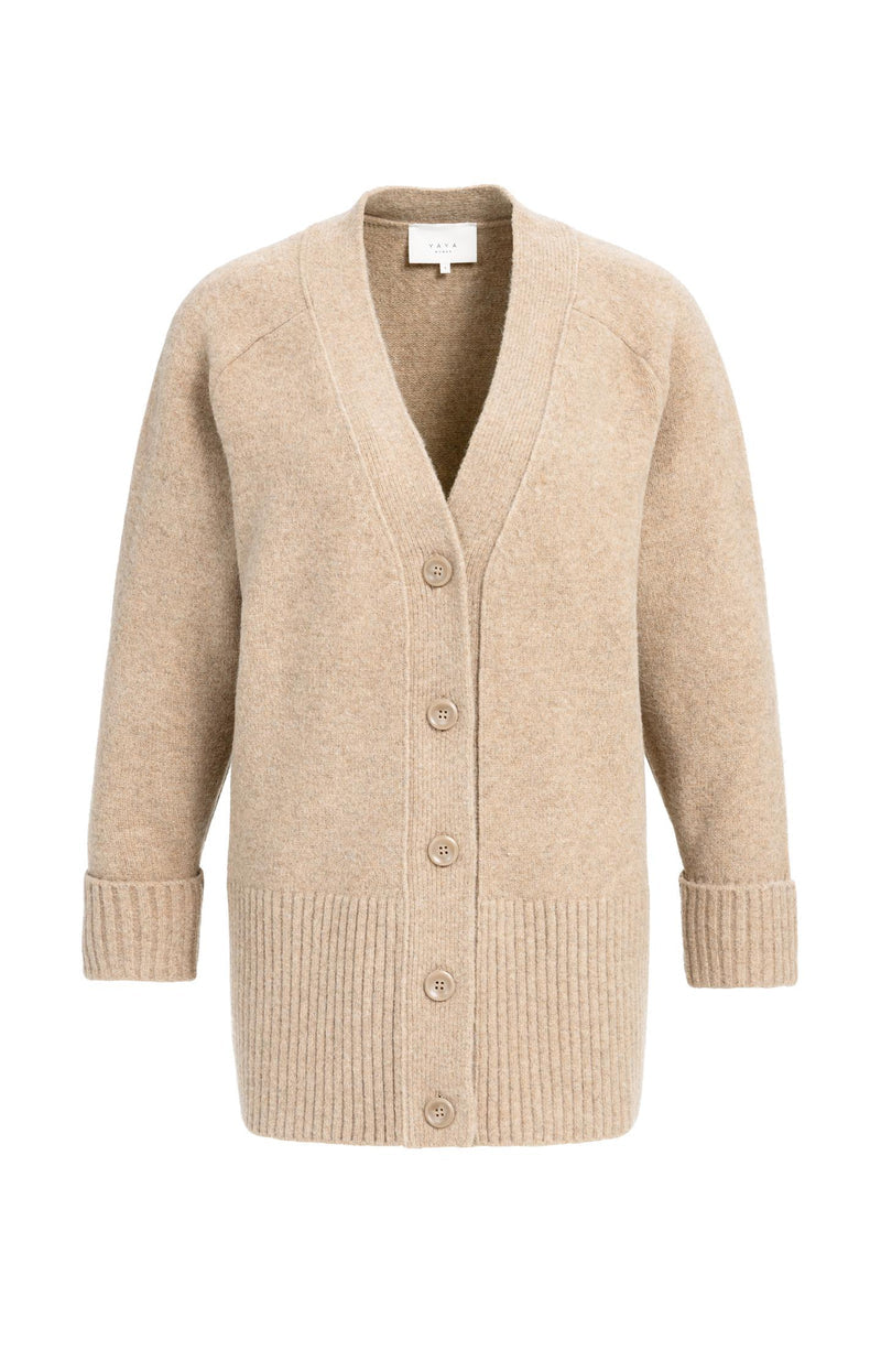 Oversize-Rippstrickcardigan