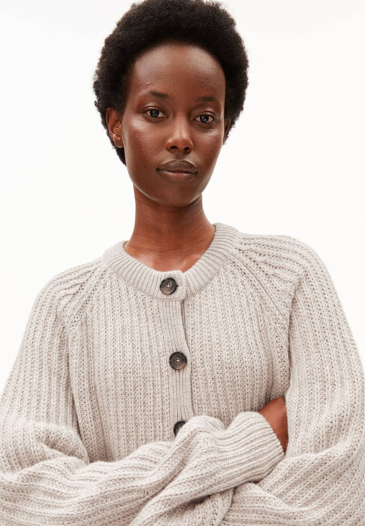 Strickjacke mit Knopfleiste