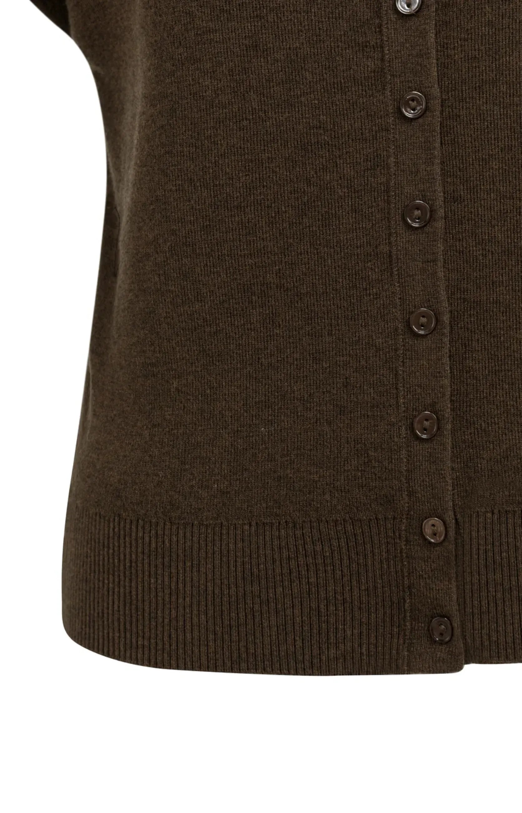 Strickcardigan mit Kurzarm