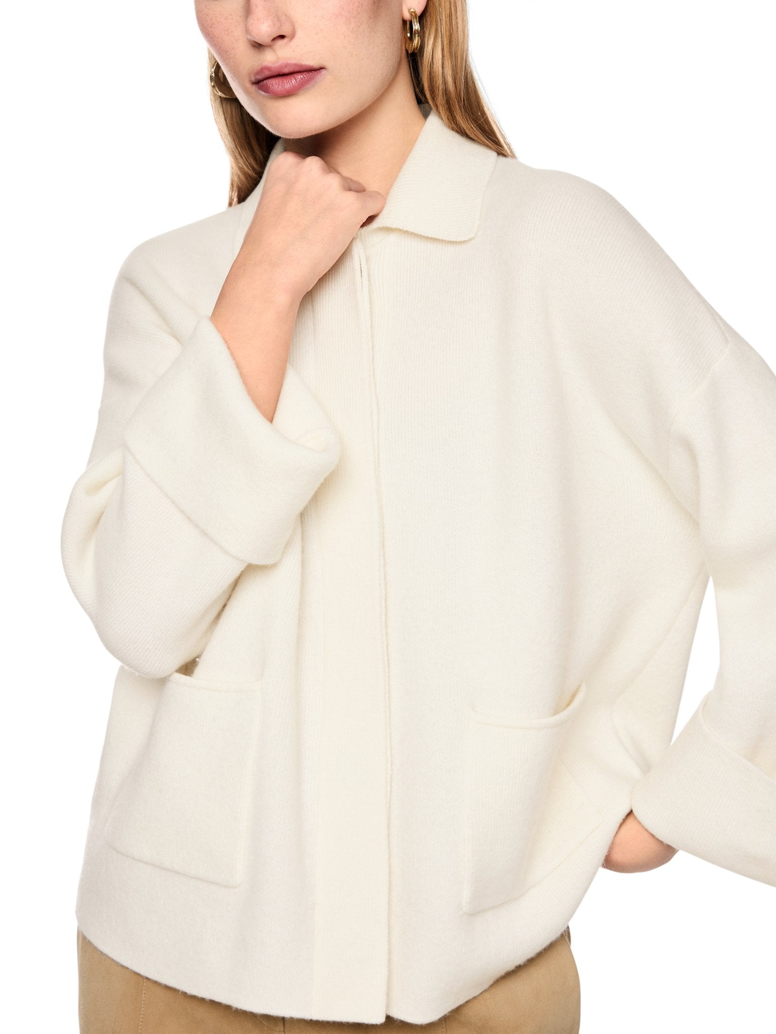 Cardigan aus Schurwolle und Kaschmir
