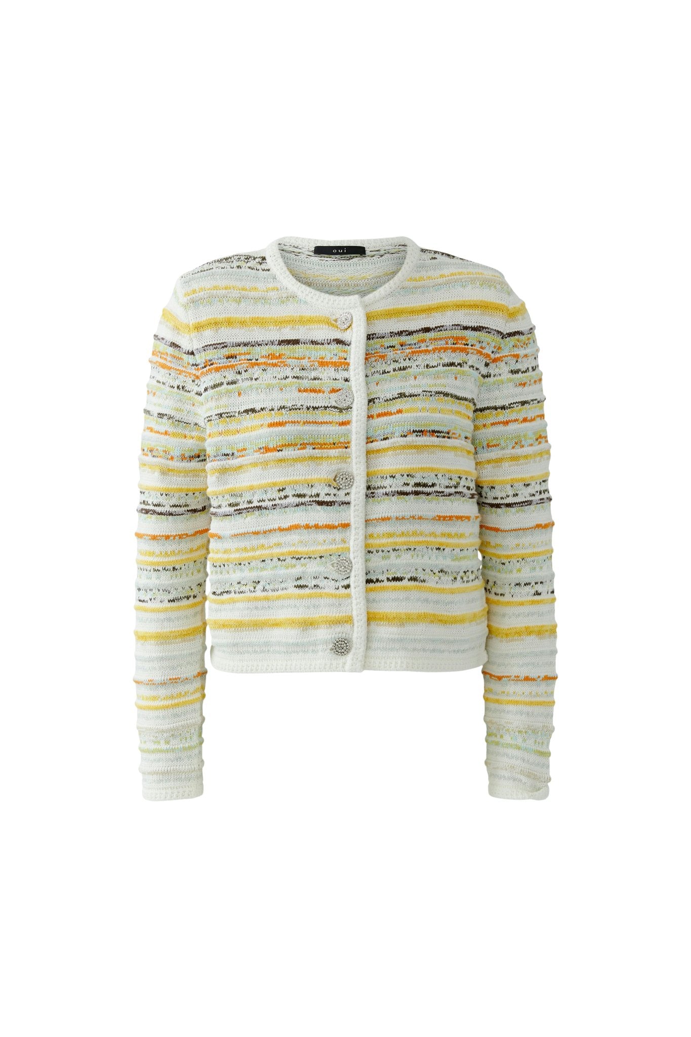 Strickjacke in Multicolor-Jacquard