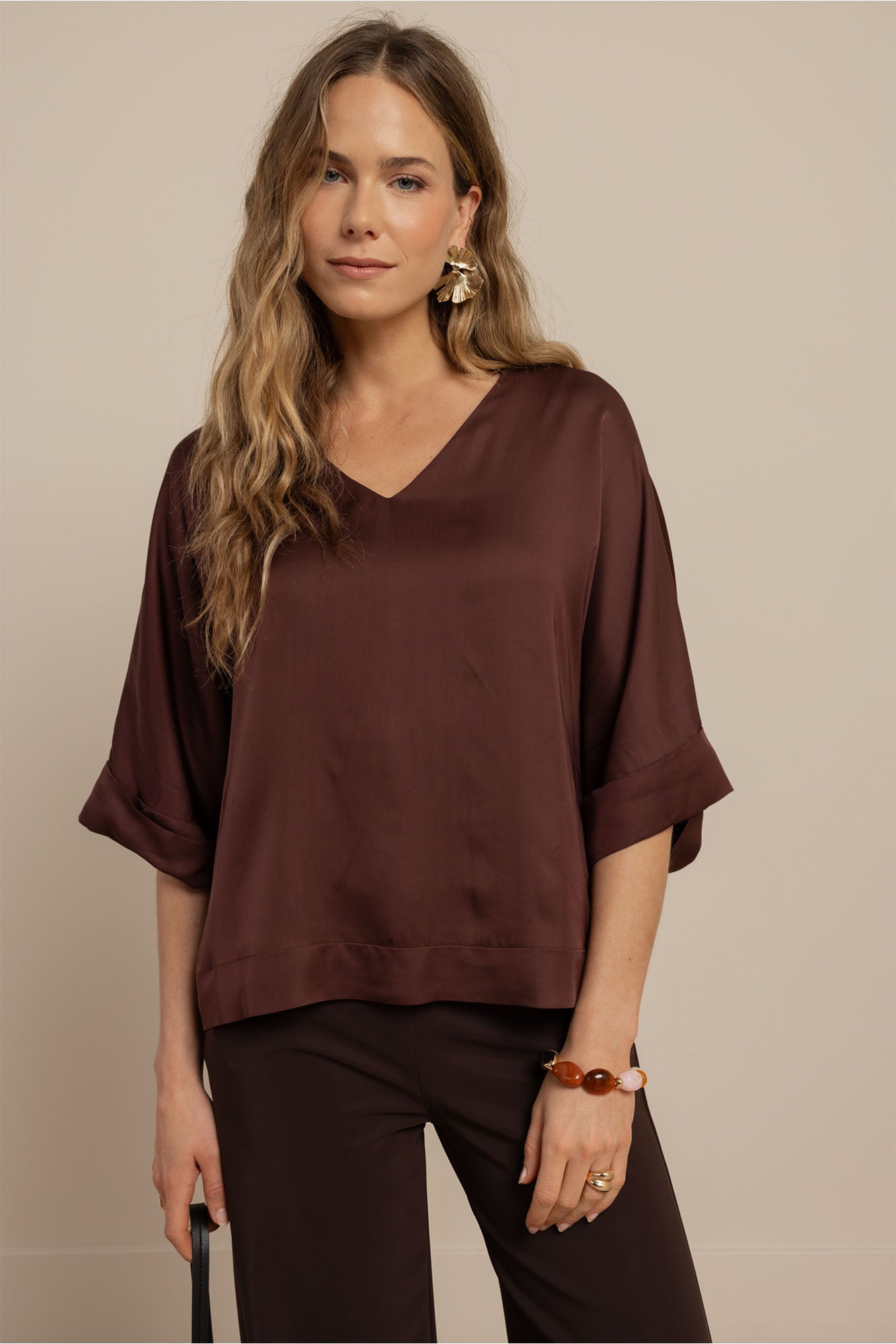 Satinbluse MADISON