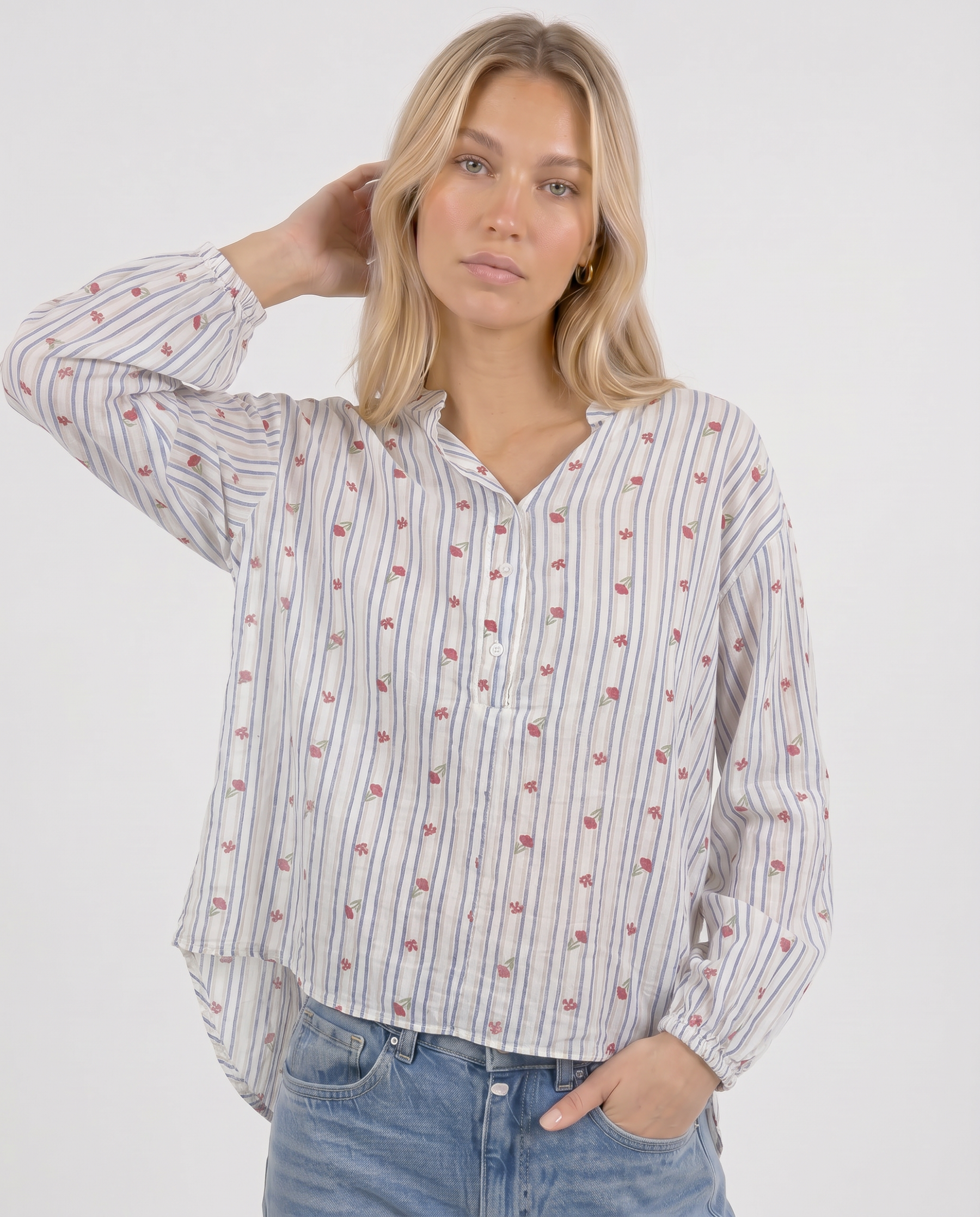 Bluse mit Blütenprint