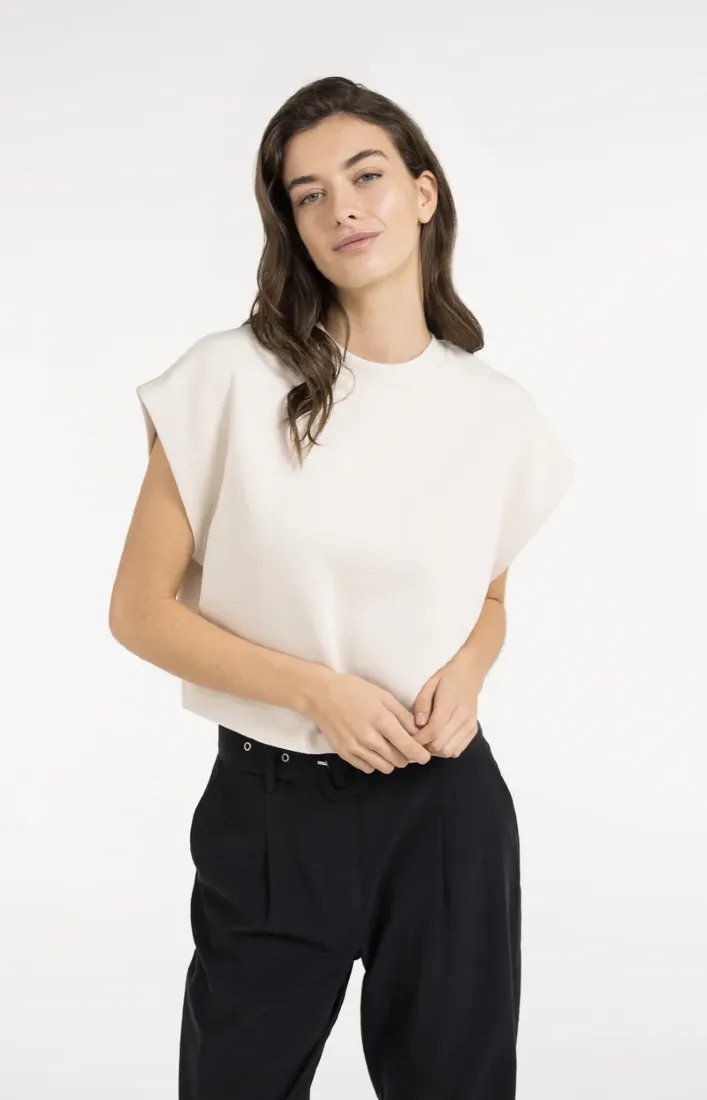Yaya Sweatshirts Cloud Creme White