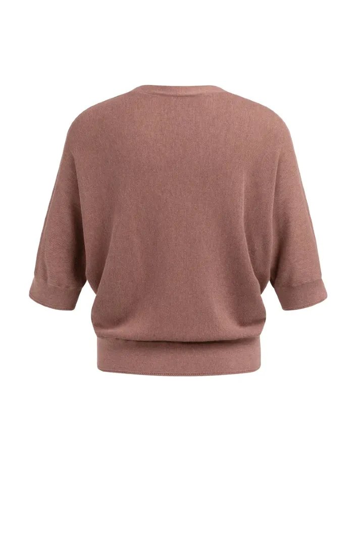 Yaya Strickjacken Burlwood Old Pink Melange