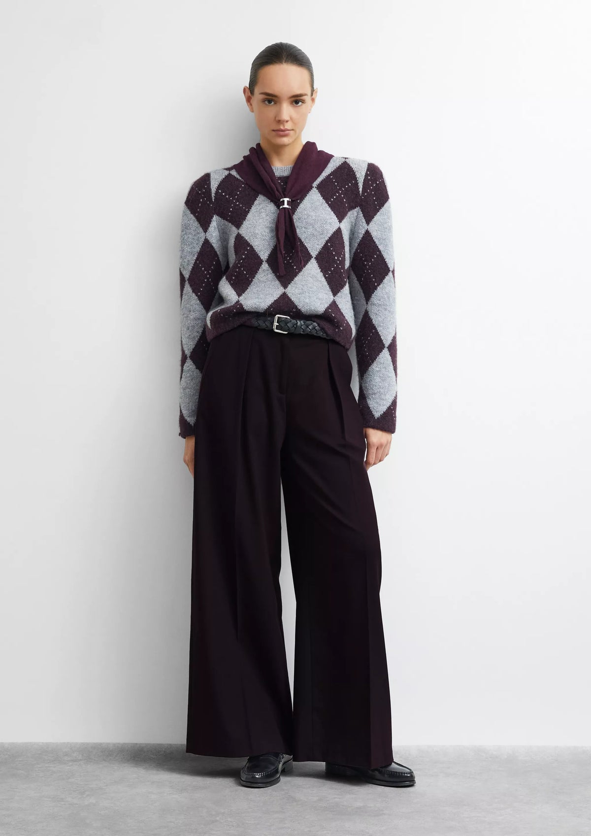 Strickpullover mit Argyle-Muster