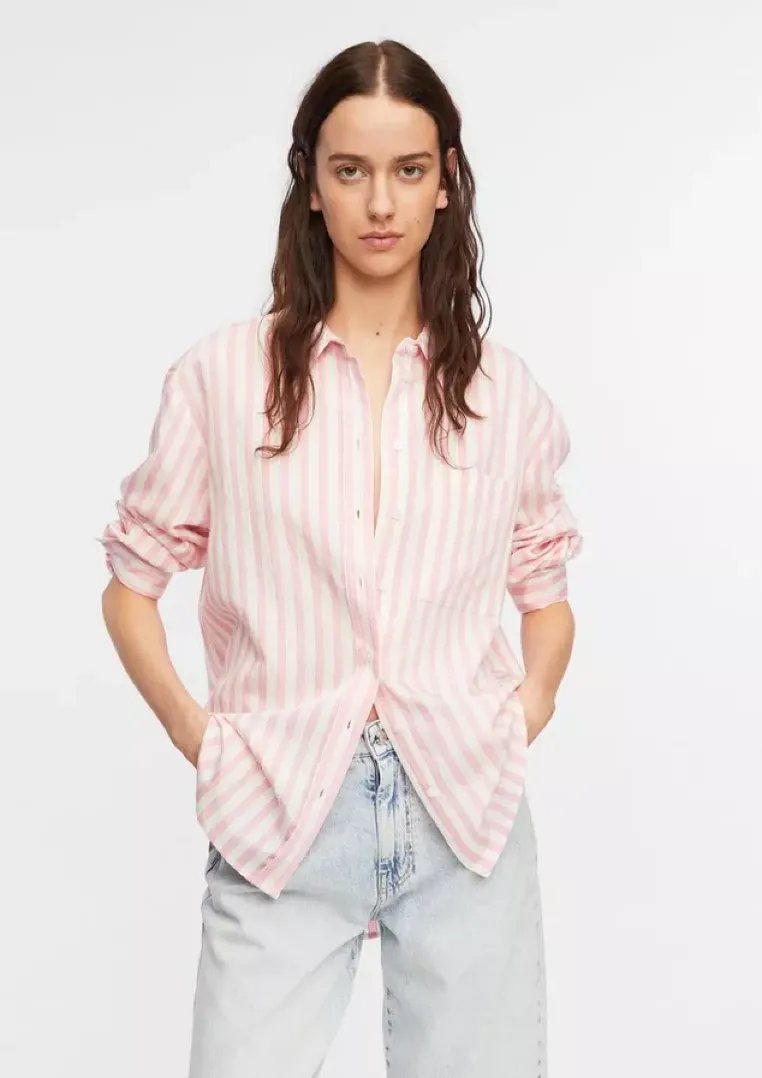 Bluse mit Streifen