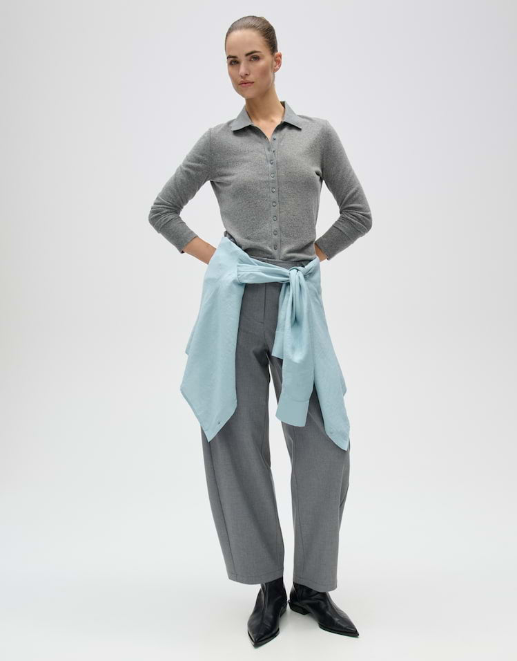 Langarm Poloshirt Sugimi