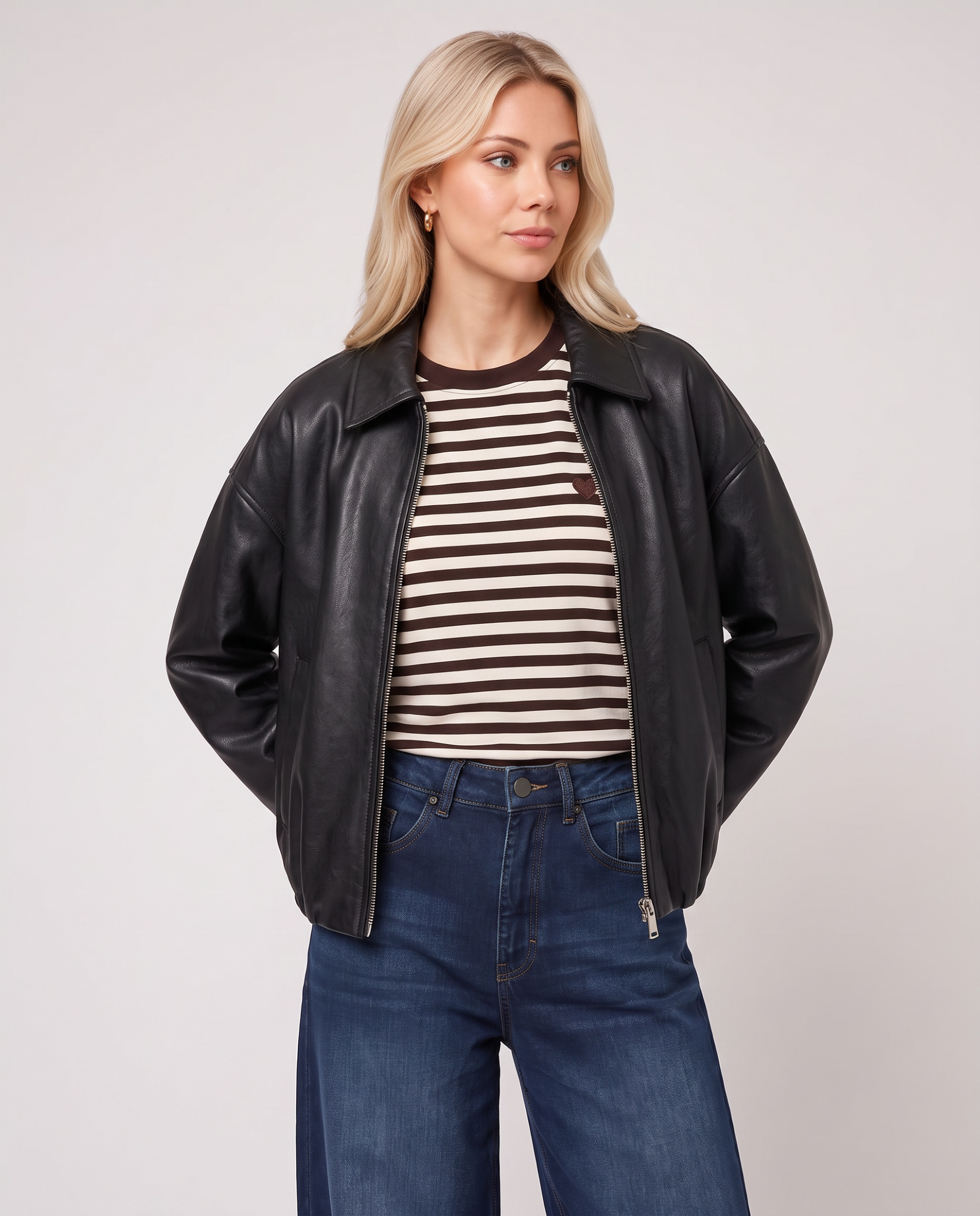 Kunstlederjacke