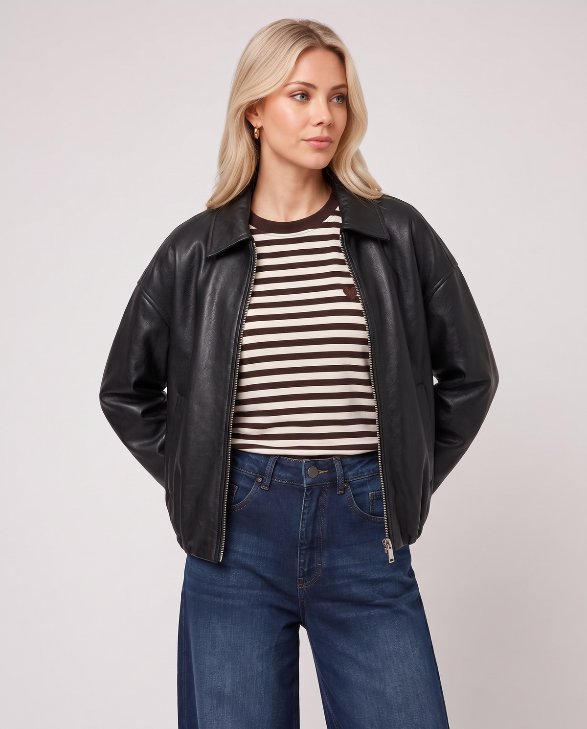 Kunstlederjacke