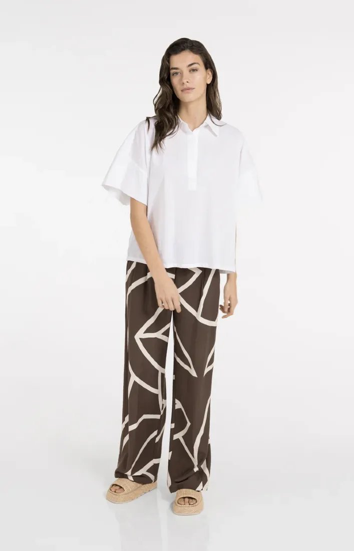 Oversize-Bluse mit weiten Ärmeln