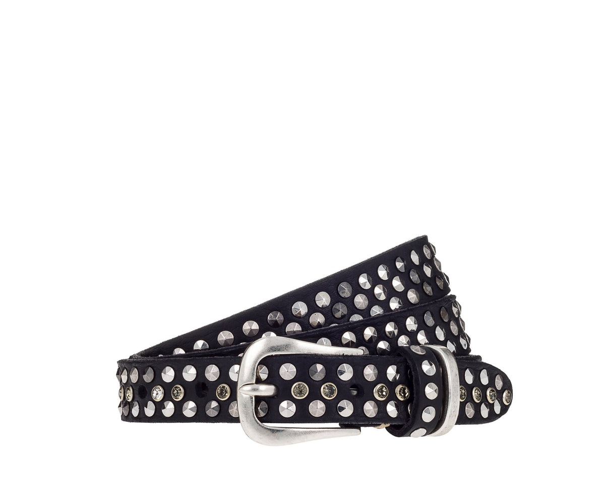 Ledergürtel mit Nieten