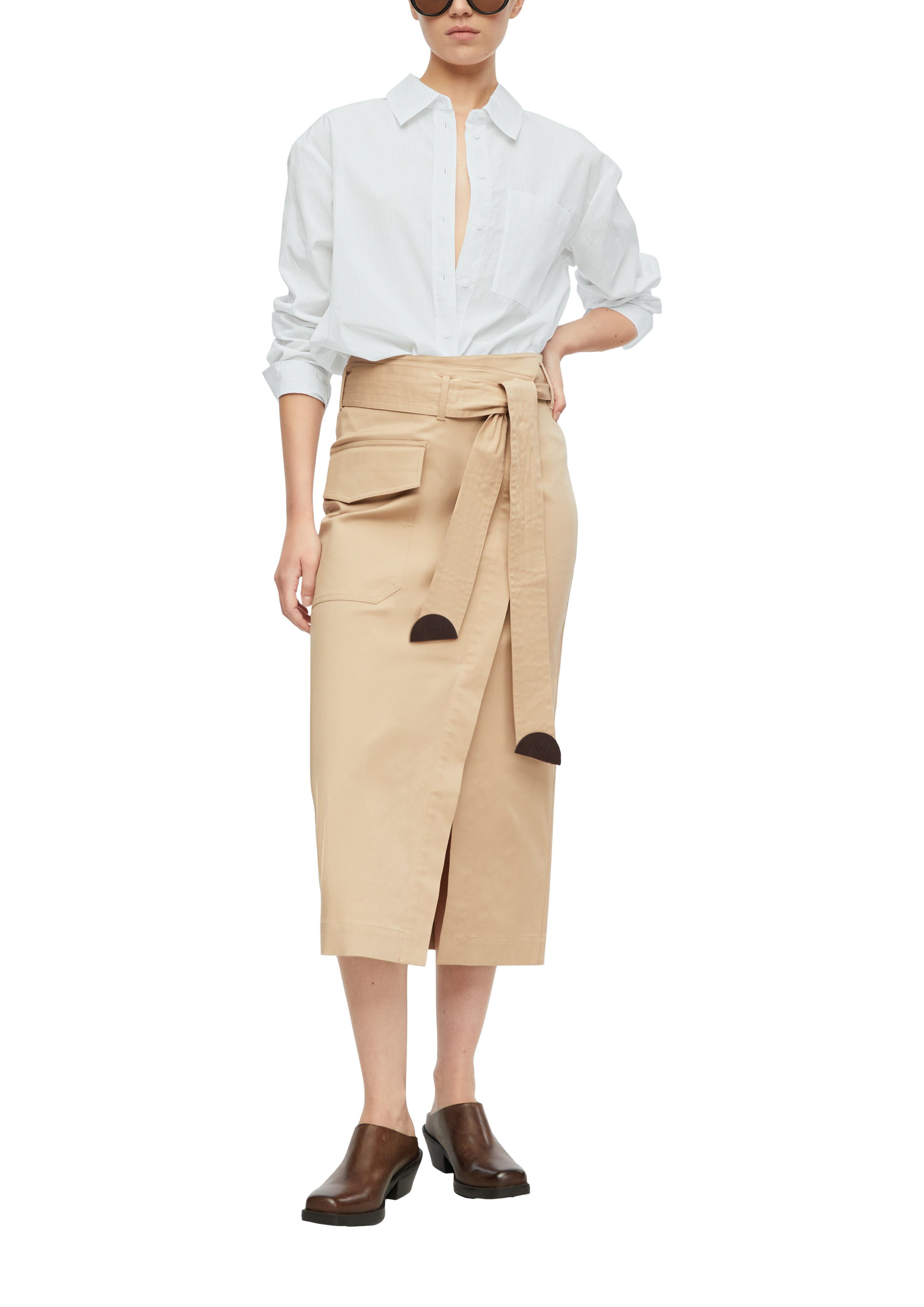 Bluse mit Nadelstreifen