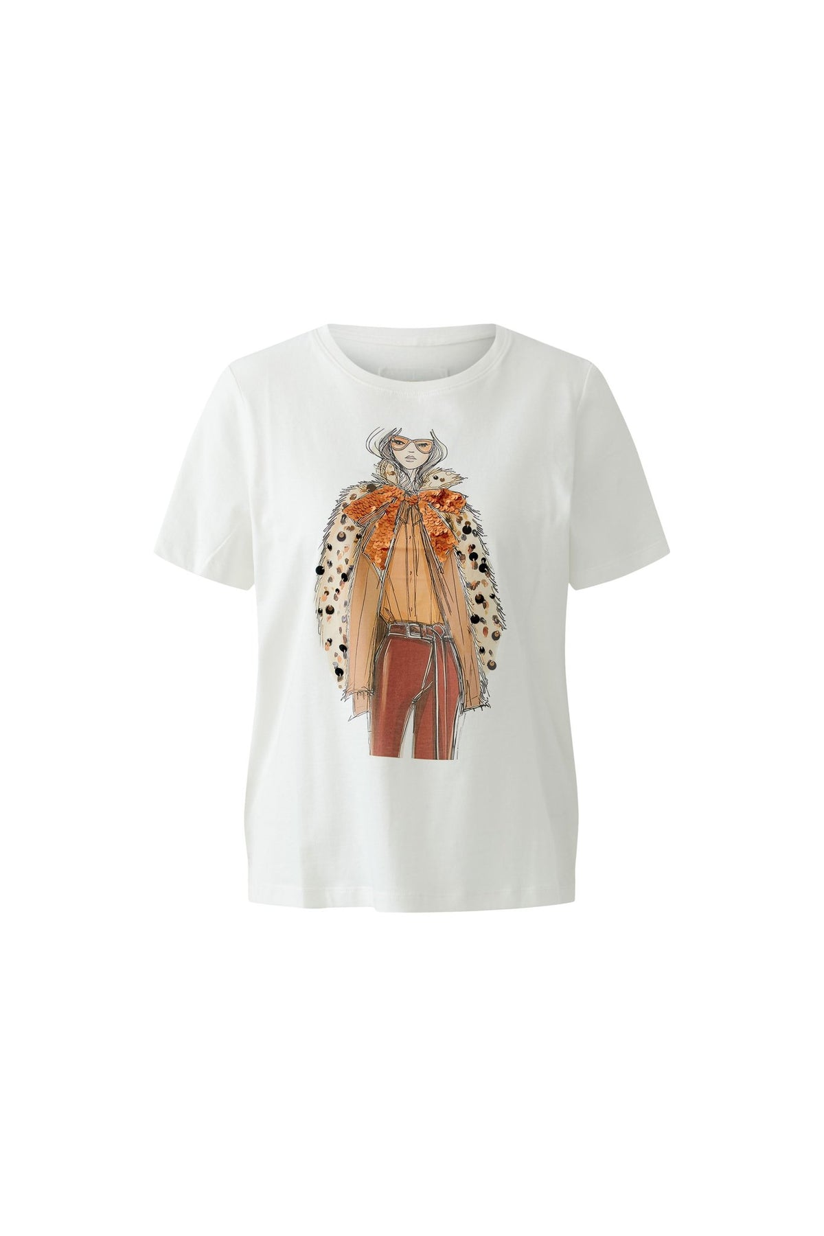 T-Shirt mit platziertem Druck
