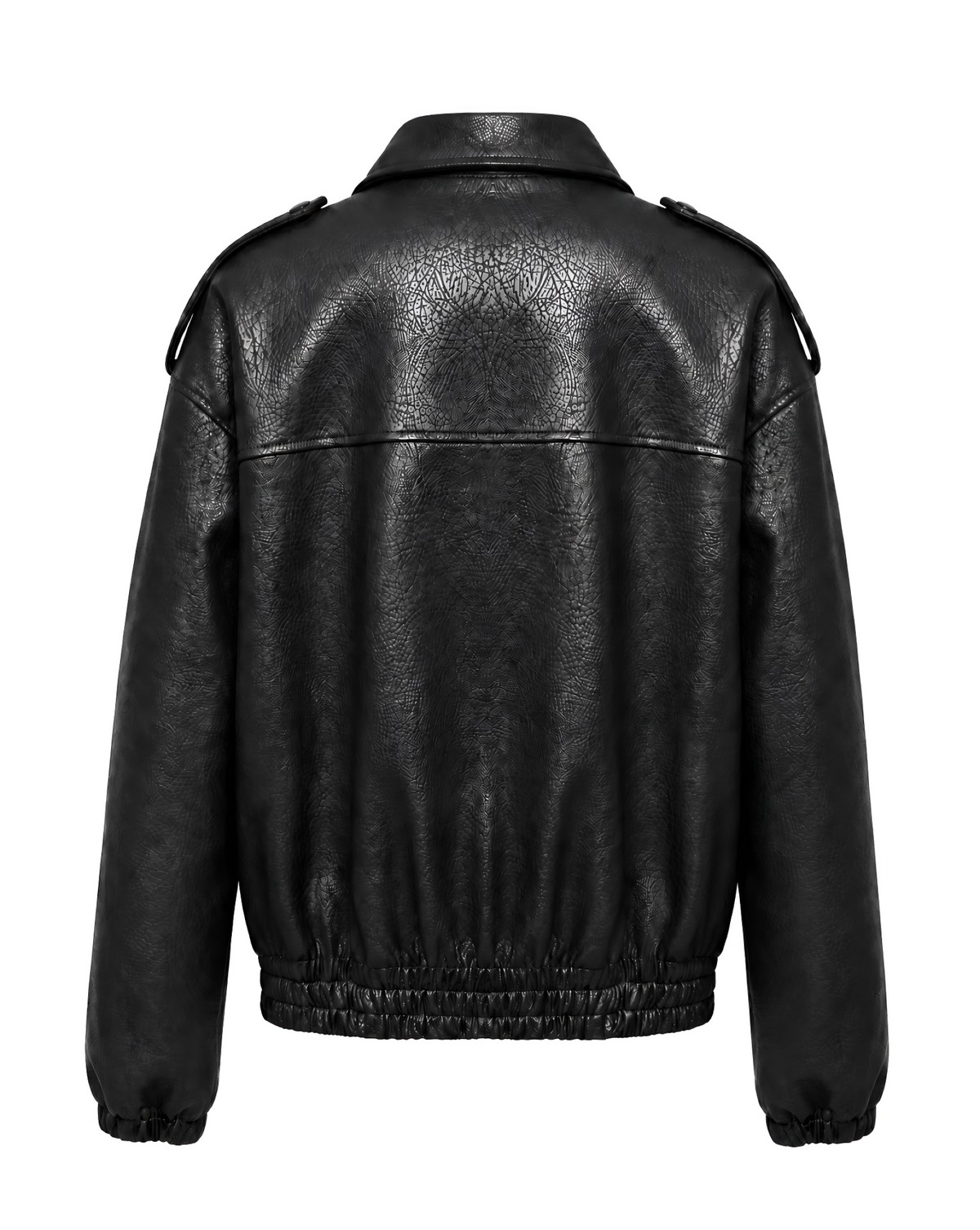 Kunstlederjacke mit Reisverschluss