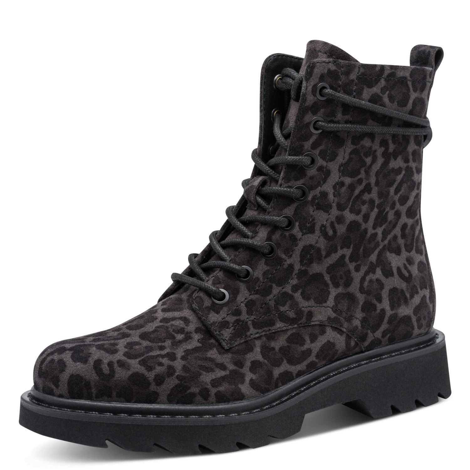 Leder Boots in Leo-Optik