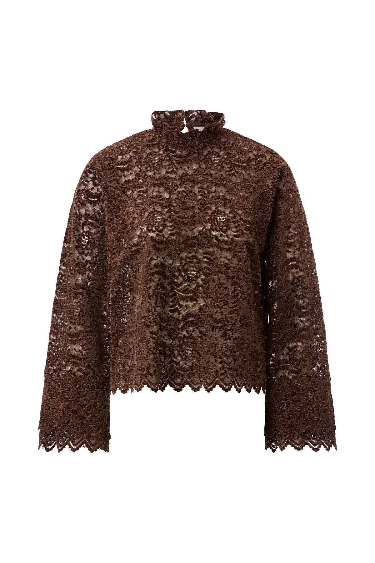 Bluse aus Spitze