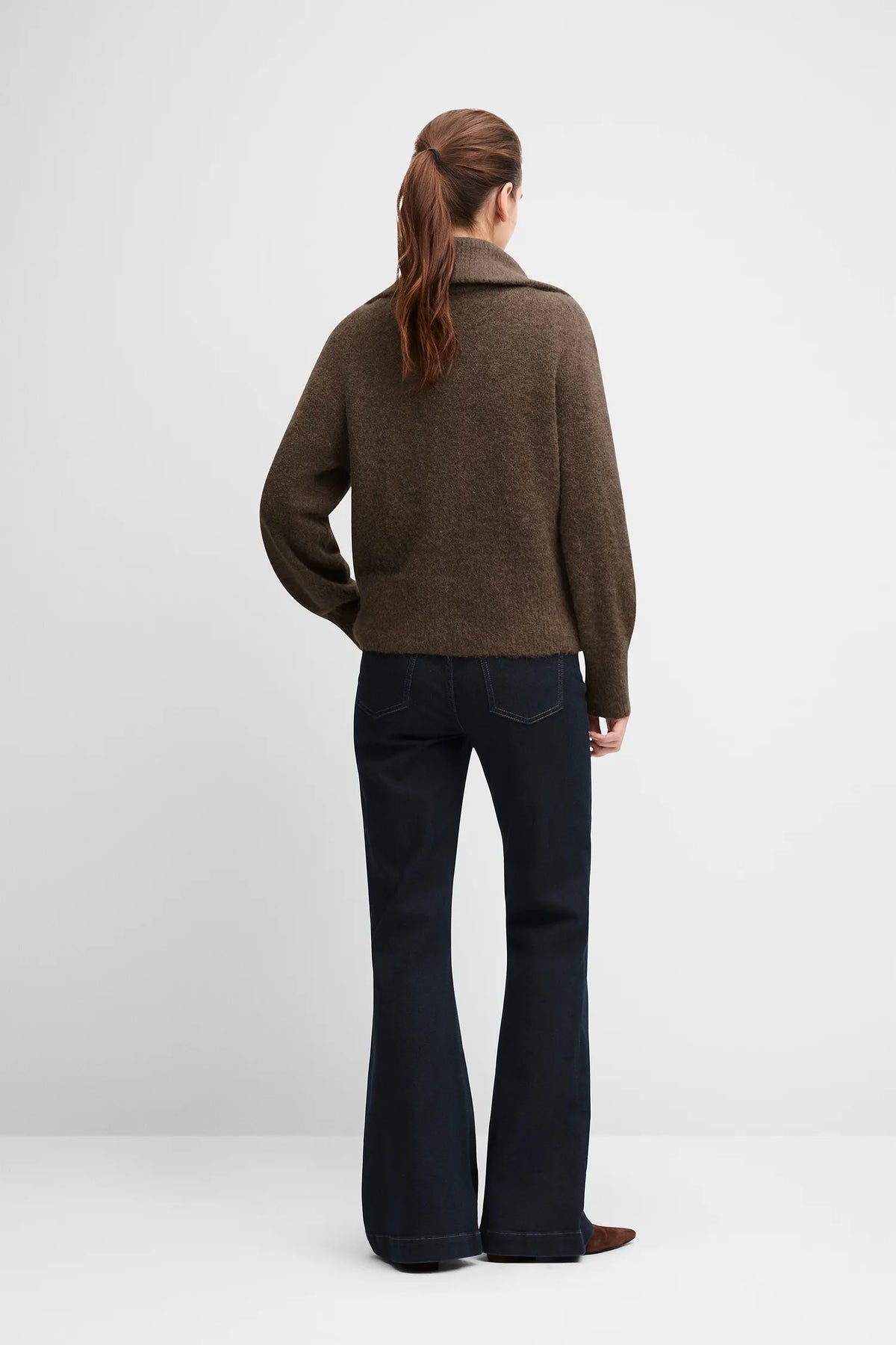 Strickjacke in Melange-Optik