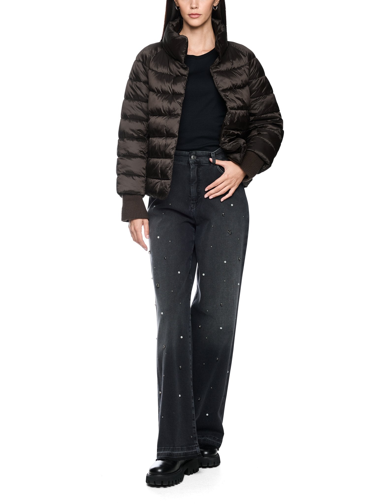 Steppjacke mit Stehkragen
