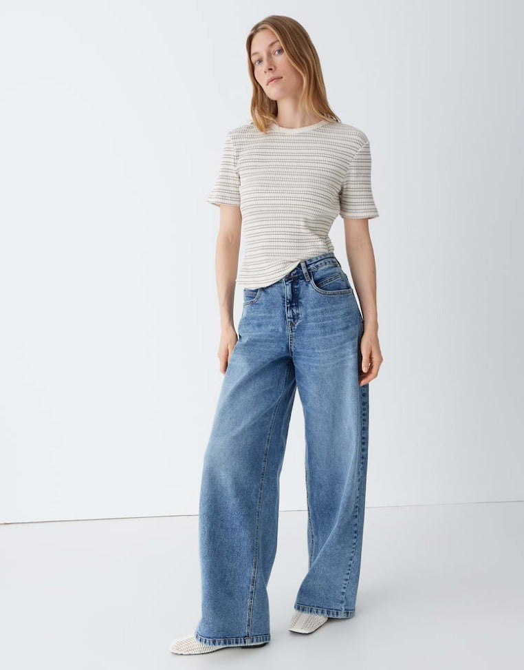 Opus Wide Leg Mid Joy Blue