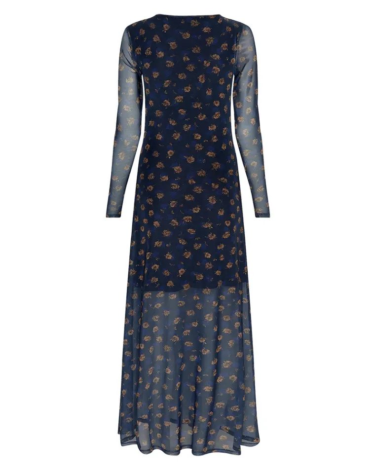 MSCH Copenhagen Kleider Mari Blue Flwr