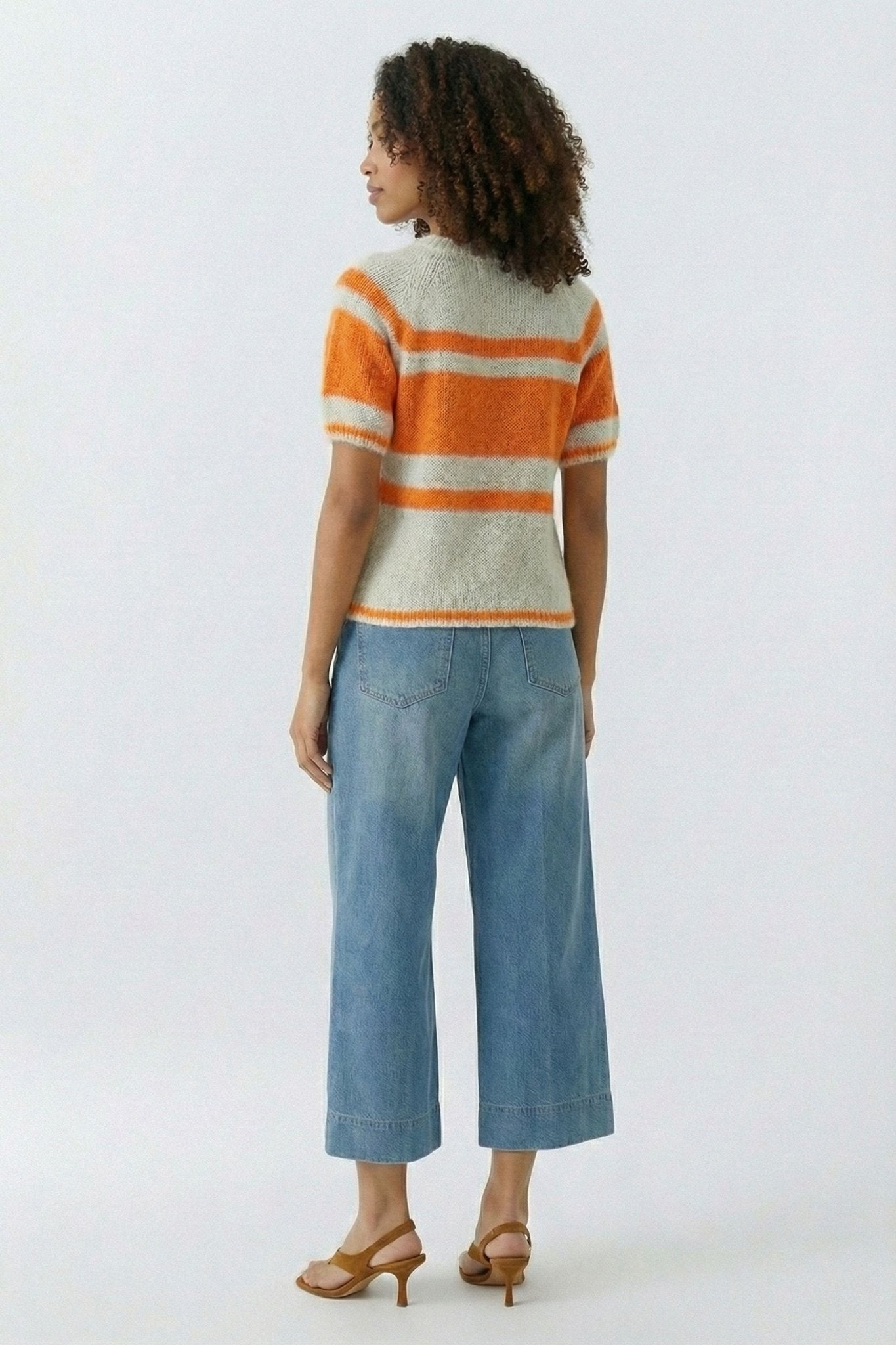Oui Strickpullover Dk Orange Pin