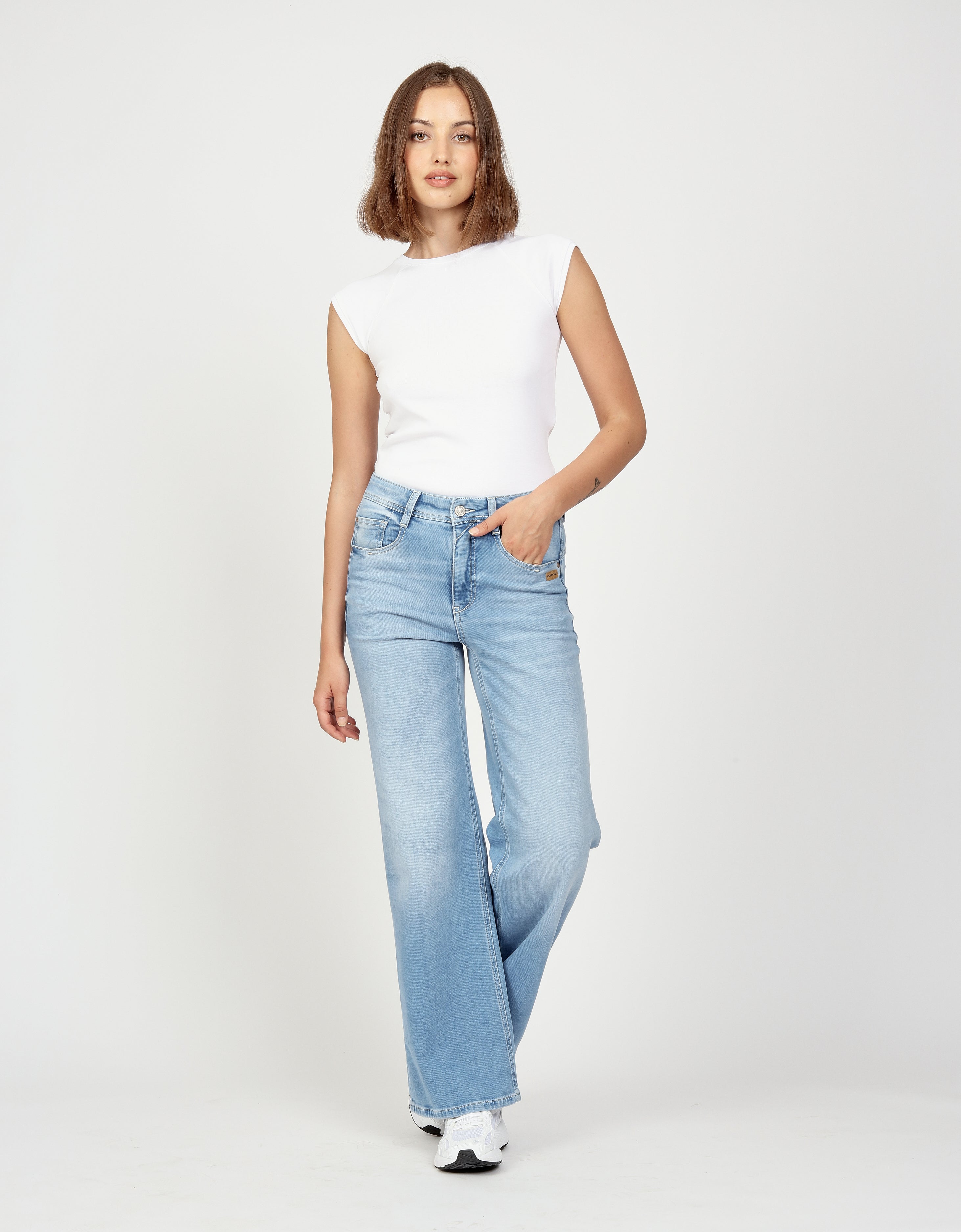 Gang Wide Leg Basic Bleached Wash
