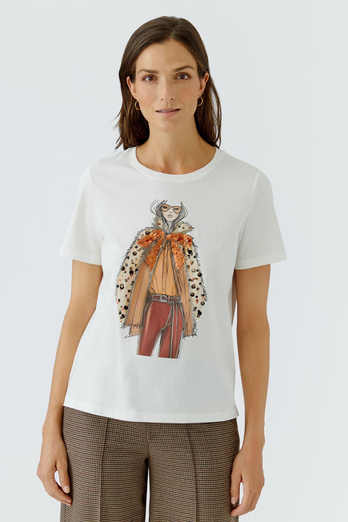 T-Shirt mit platziertem Druck
