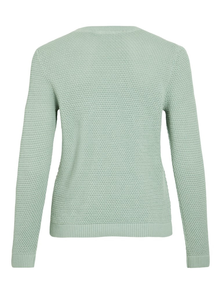 VILA Strickpullover Blue Surf