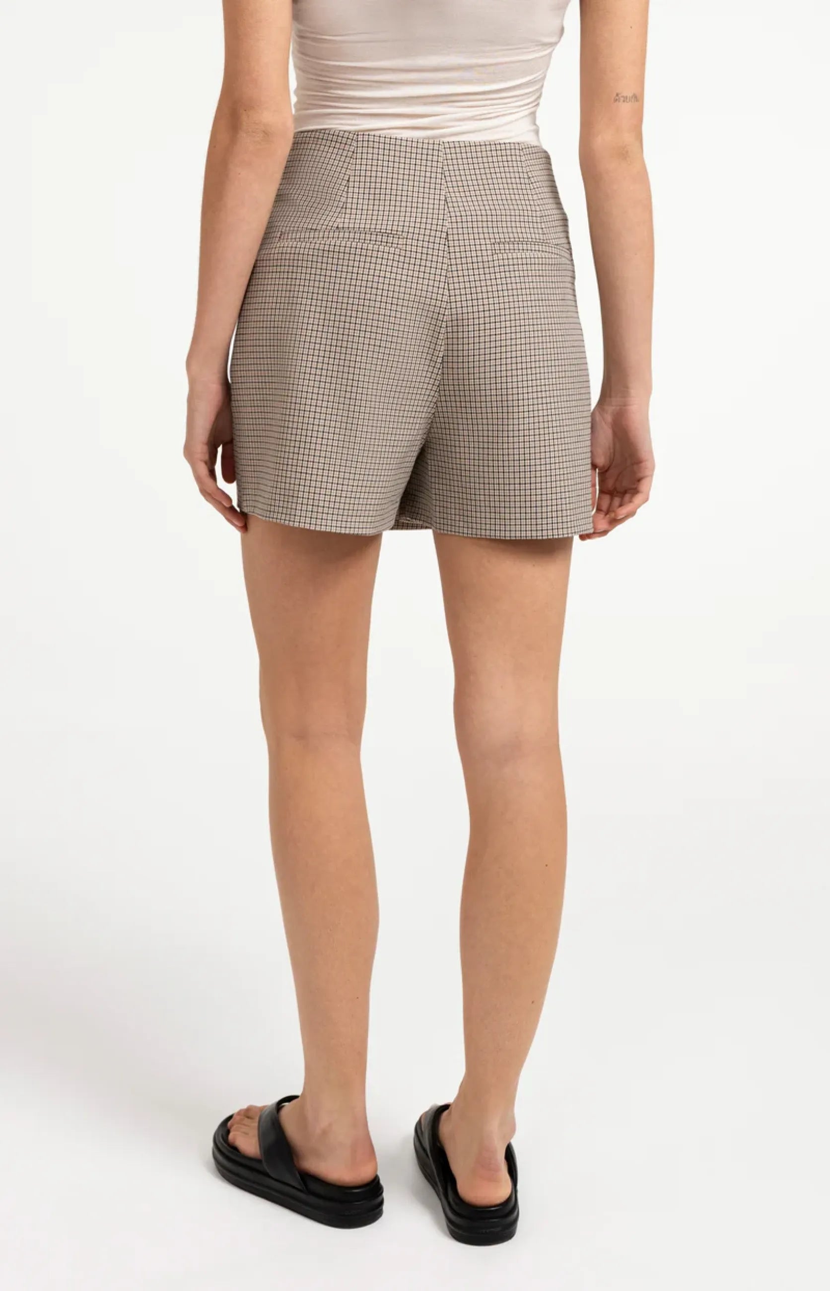 Karierter Skort in Wickeloptik