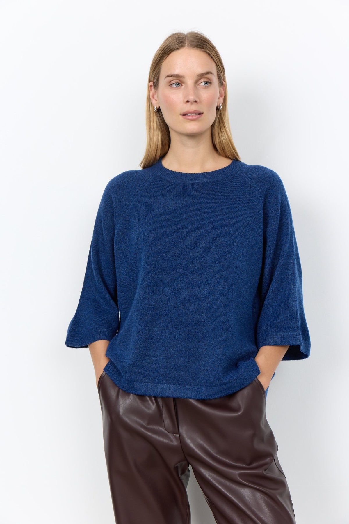 Soyaconcept Strickpullover Navy Peony Melange