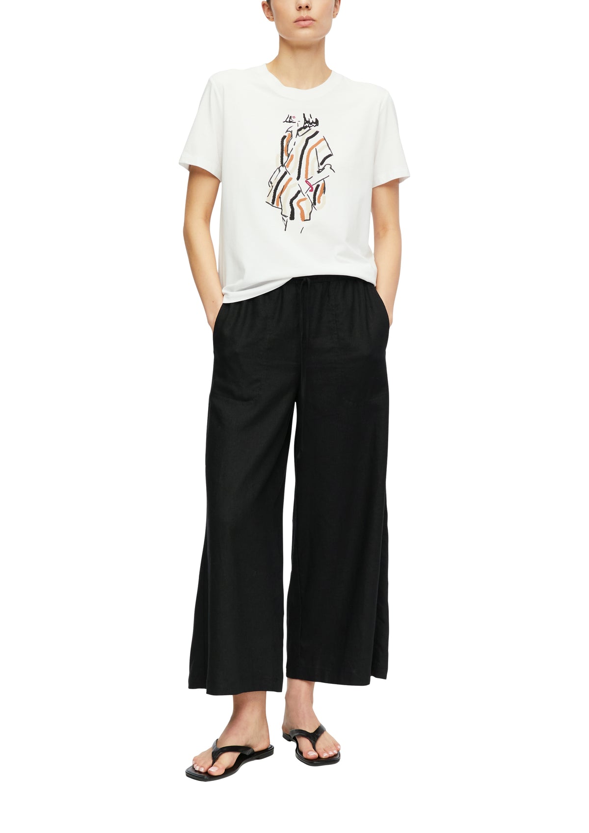 T-Shirt mit Artwork-Print