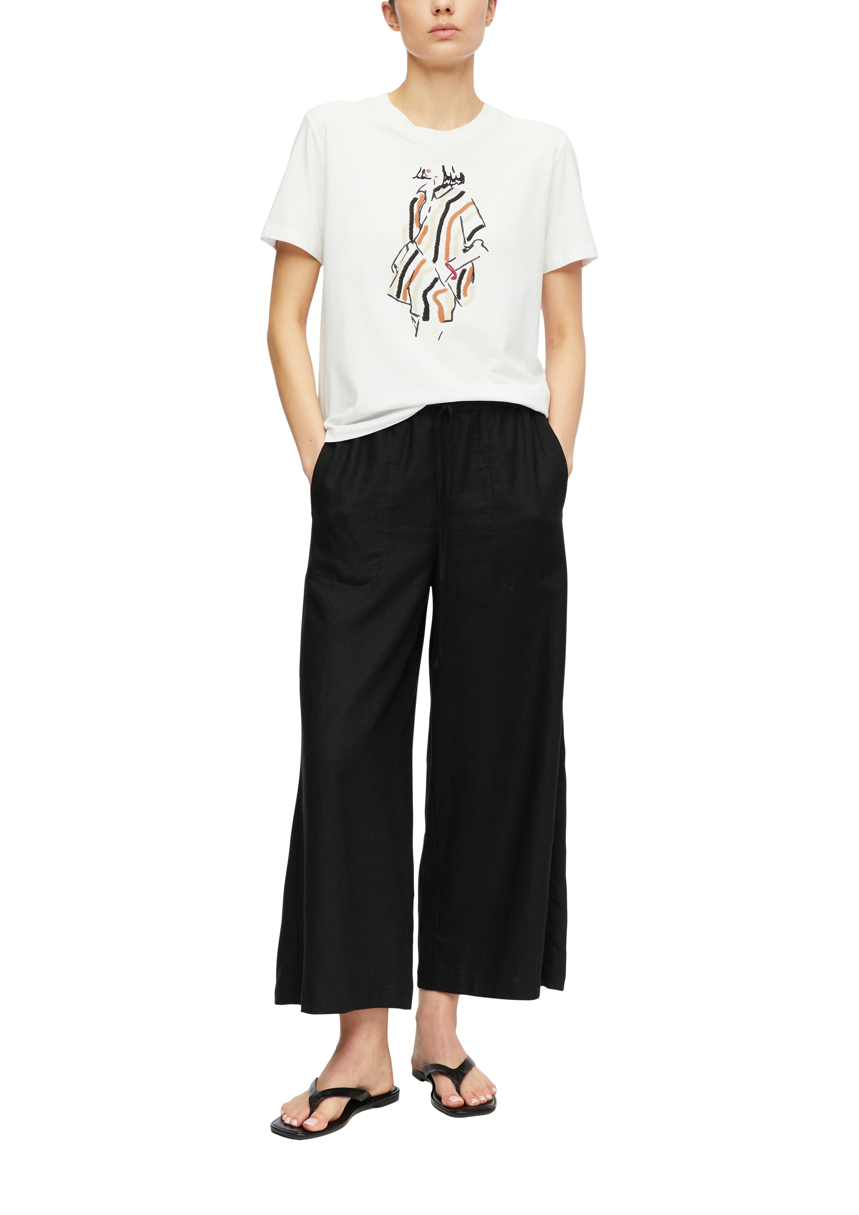 T-Shirt mit Artwork-Print