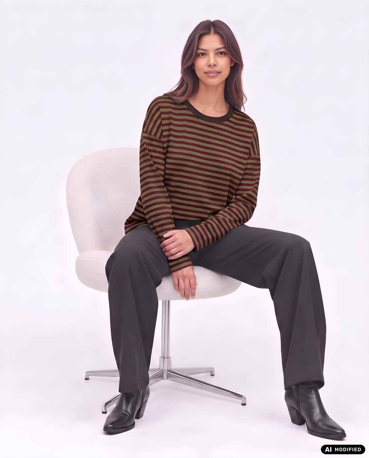 Sweatshirt mit Streifen
