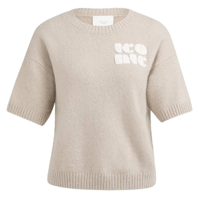 Yaya Strickpullover Mist Green Dessin