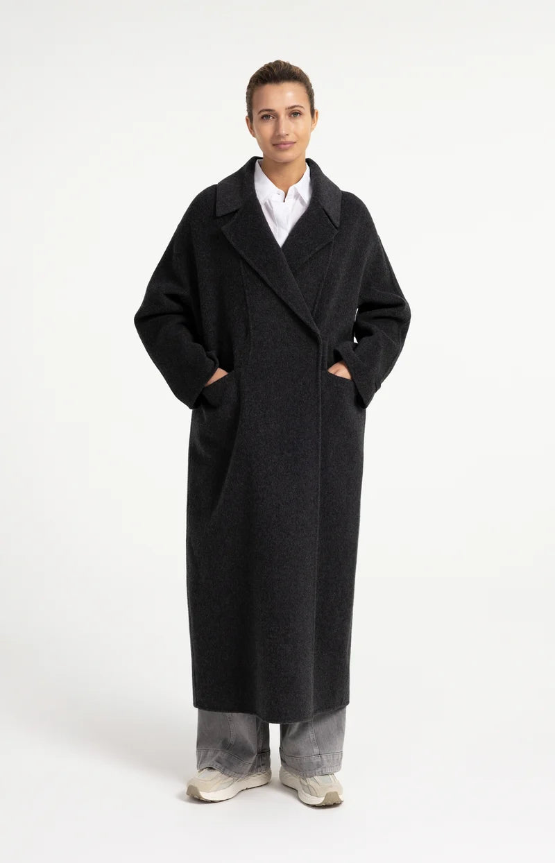 Oversize-Mantel aus Wollmischung
