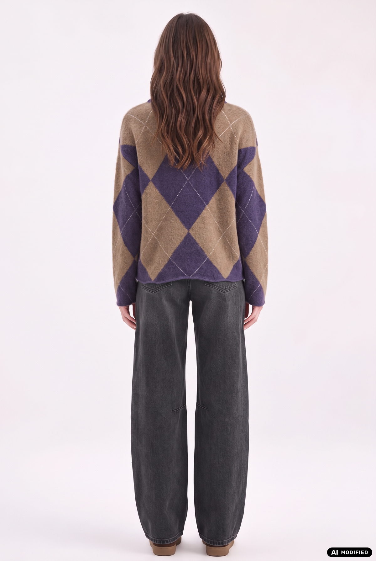 Strickpullover mit Argyle-Muster