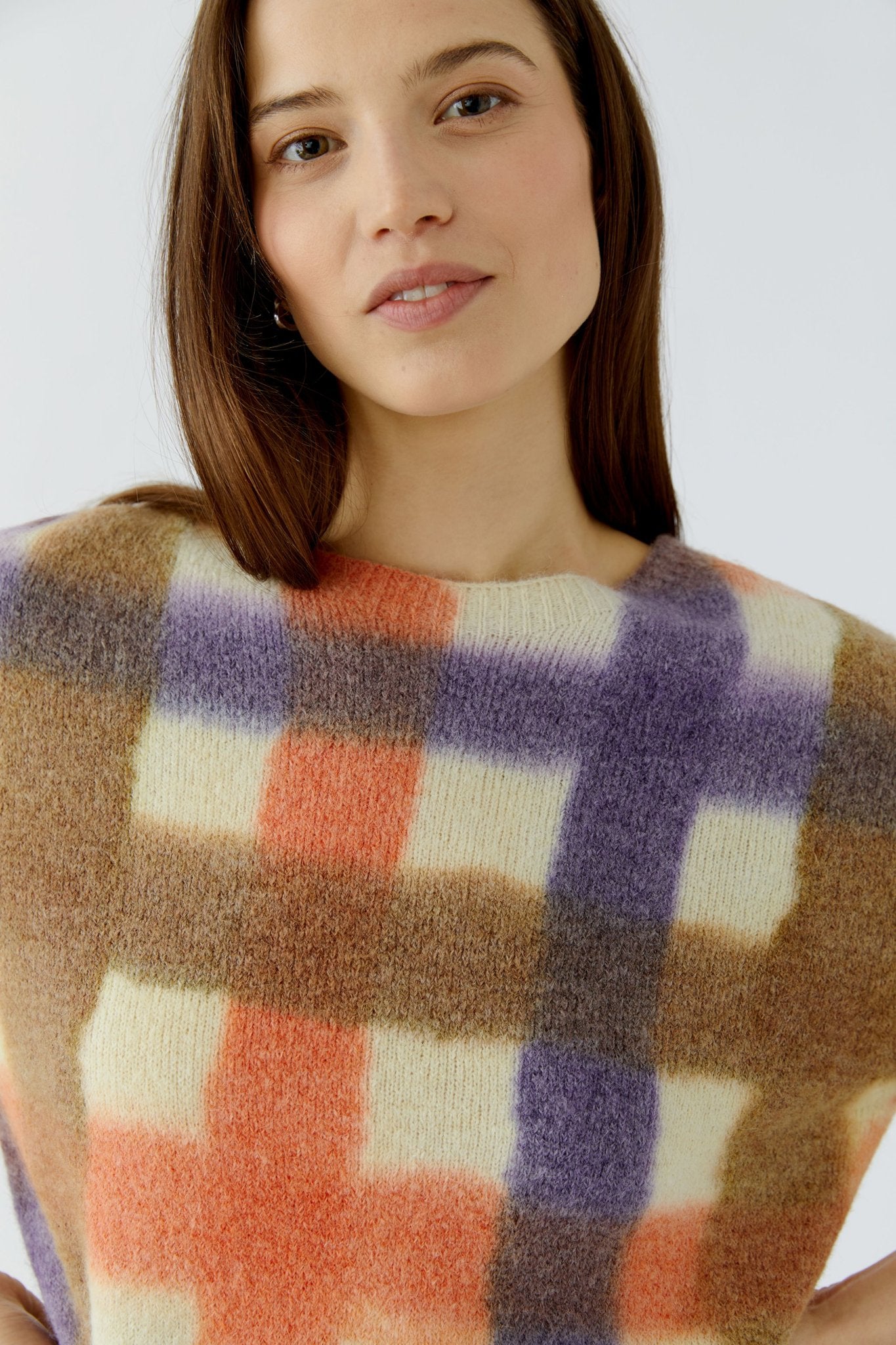 Pullover mit Gittermuster