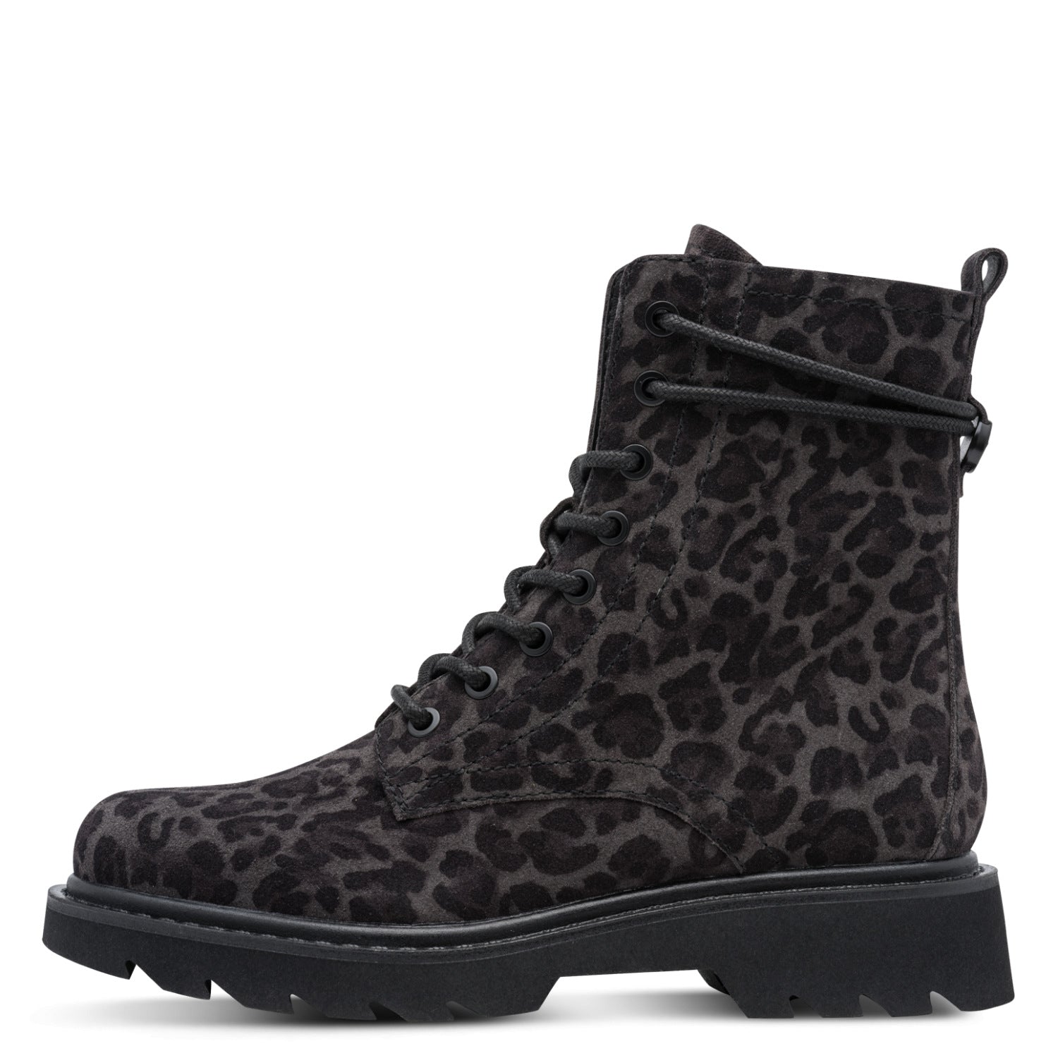 Leder Boots in Leo-Optik